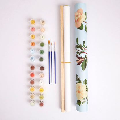 Paint By Numbers Botanical Kit - RHS Wall Hanging Art 500x400mm 24 Paints - Home-Crafts