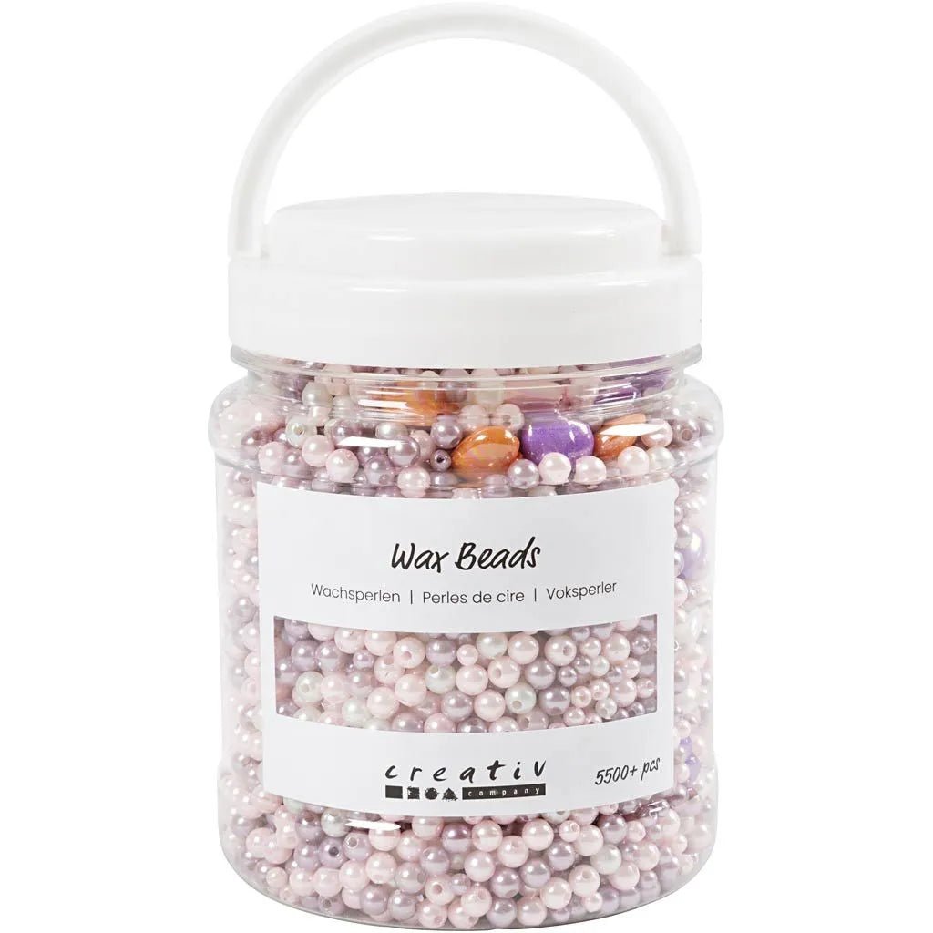 Pastel Wax Beads for Jewellery Making – Easy to Thread & Fun for Kids & Adults