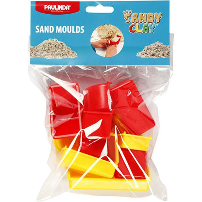 Plastic Moulds Sandy Clay Assorted Geometric Shapes Modelling Sand Castle Beach