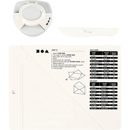Plastic Scoring Board Printed Measurement Guides Easy Precise Fold Card Envelope