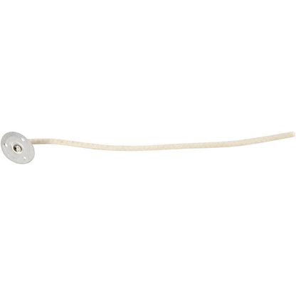 Pre-Waxed Cotton Candle Wicks with Metal Sustainers - For Gel Wax, Rapeseed & Paraffin Candle Making - Home-Crafts