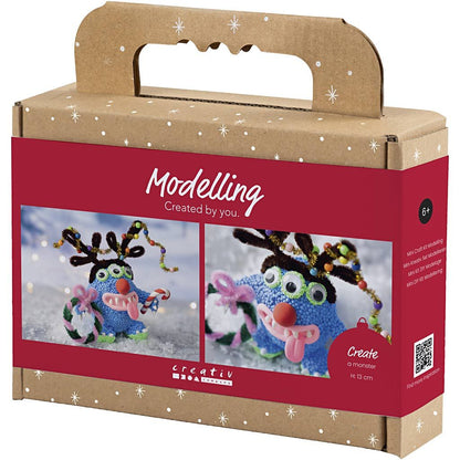 Reindeer Monster Modelling Kit - Create a Christmas Creature with Clay & Googly Eyes - Home - Crafts
