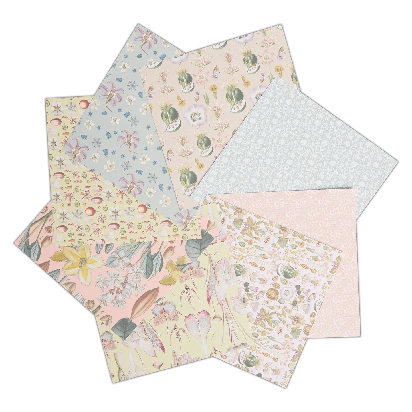 RHS Paper Pad, 180 GSM, 8 Geissler Designs, 6" x 6", 32 Sheets, Premium Patterned Paper, For Cardmaking, Scrapbooking, Decoupage