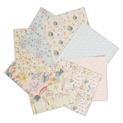 RHS Paper Pad, 180 GSM, 8 Geissler Designs, 6" x 6", 32 Sheets, Premium Patterned Paper, For Cardmaking, Scrapbooking, Decoupage
