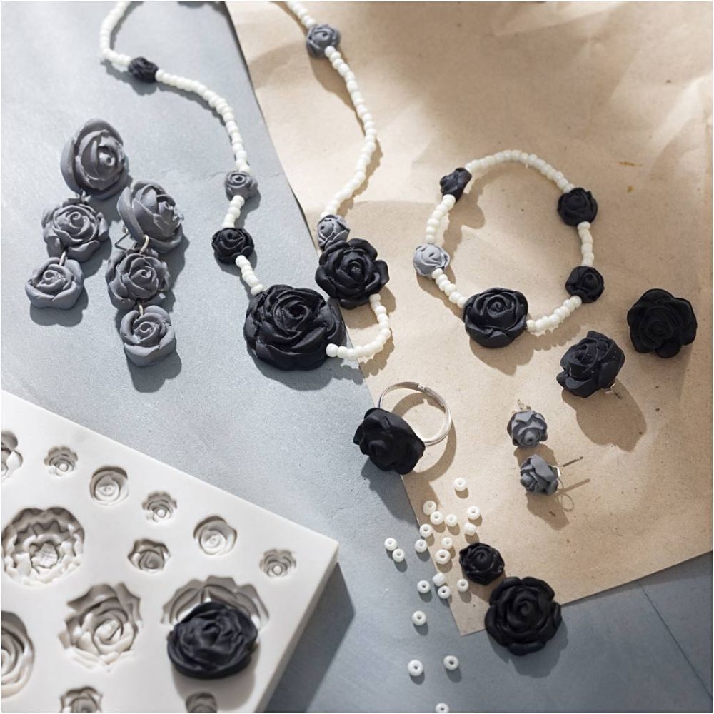 Rose Jewellery Making Kit - Create Matching Earrings, Necklace, Bracelet & Ring - Home - Crafts