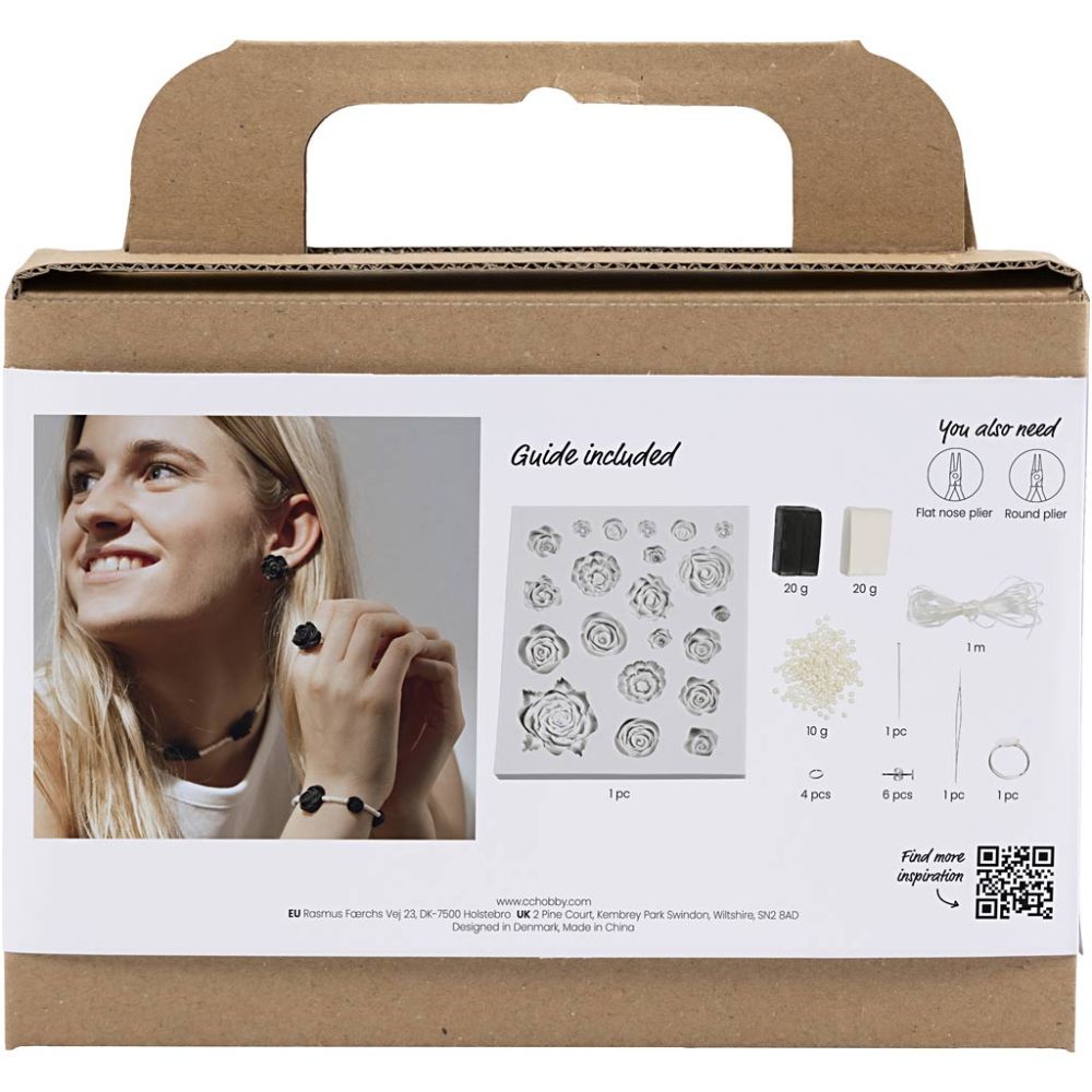 Rose Jewellery Making Kit - Create Matching Earrings, Necklace, Bracelet & Ring - Home - Crafts