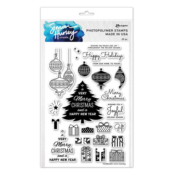 Retro Holiday Stamp and Die Bundle by Simon Hurley