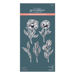 Spellbinders Flower Stems Press Plate & Die Set