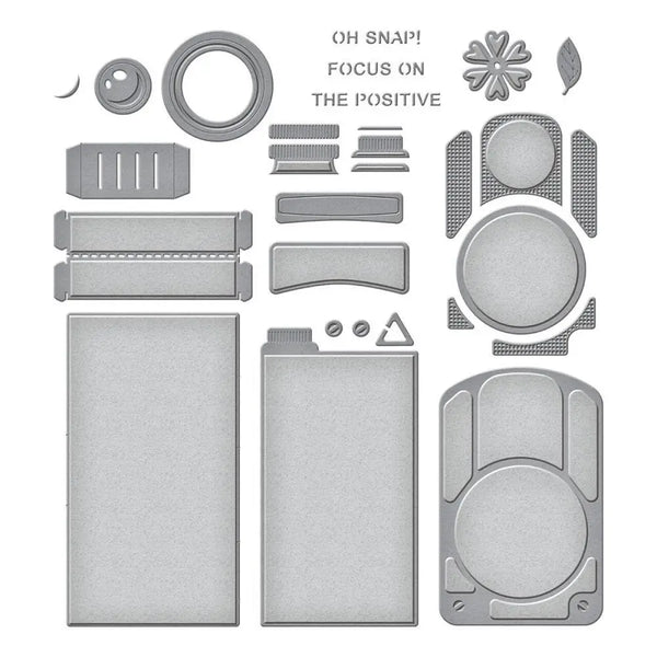 Spellbinders 3D Vignette Twin Lens Camera Etched Die Set