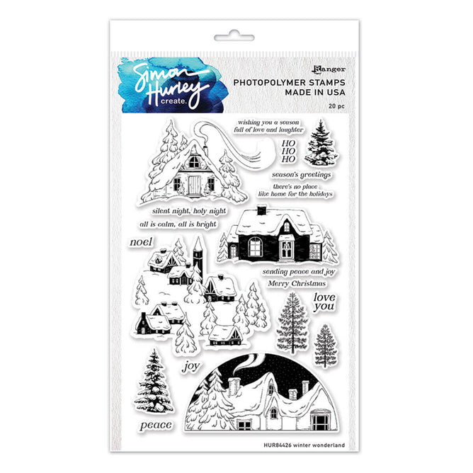 Spellbinders Winter Wonderland Stamp & Die Bundle by Simon Hurley