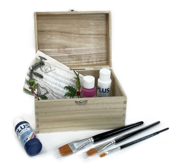 Seconds Slightly Imperfect Wooden Box With Hinged Lid Treasure Memory Chests Storage Metal Clasps - Choose Size