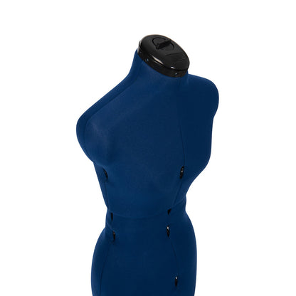 Sew Deluxe Small Dress Form - Adjustable Mannequin with Blue Fabric & Tripod Stand - Home - Crafts