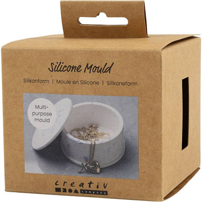 Silicone Mould - Jar with Lid - For Resin Casting - 7.5cm Diameter - Home - Crafts