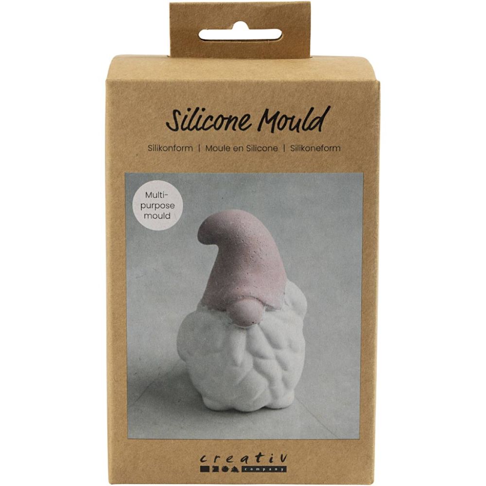 Silicone Mould - Santa Claus - 10cm - For Concrete, Plaster, Stearin & Resin Casting - Home - Crafts
