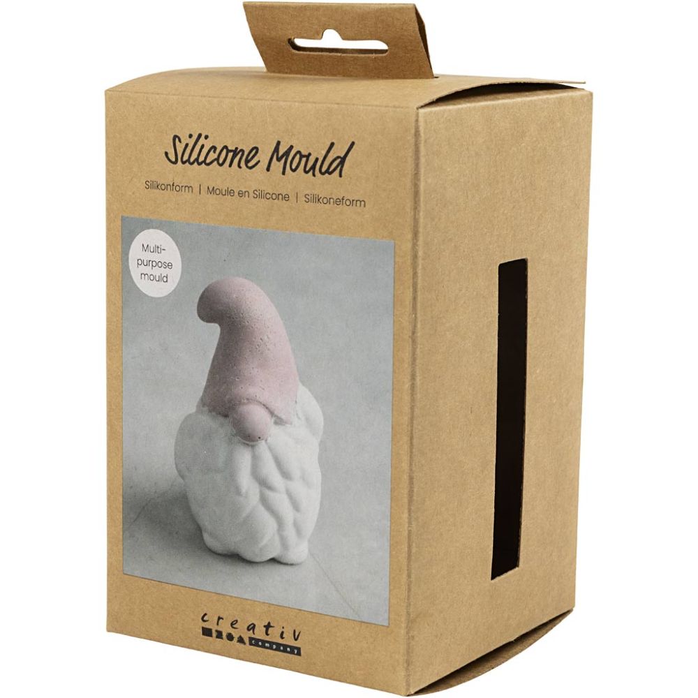 Silicone Mould - Santa Claus - 10cm - For Concrete, Plaster, Stearin & Resin Casting - Home - Crafts