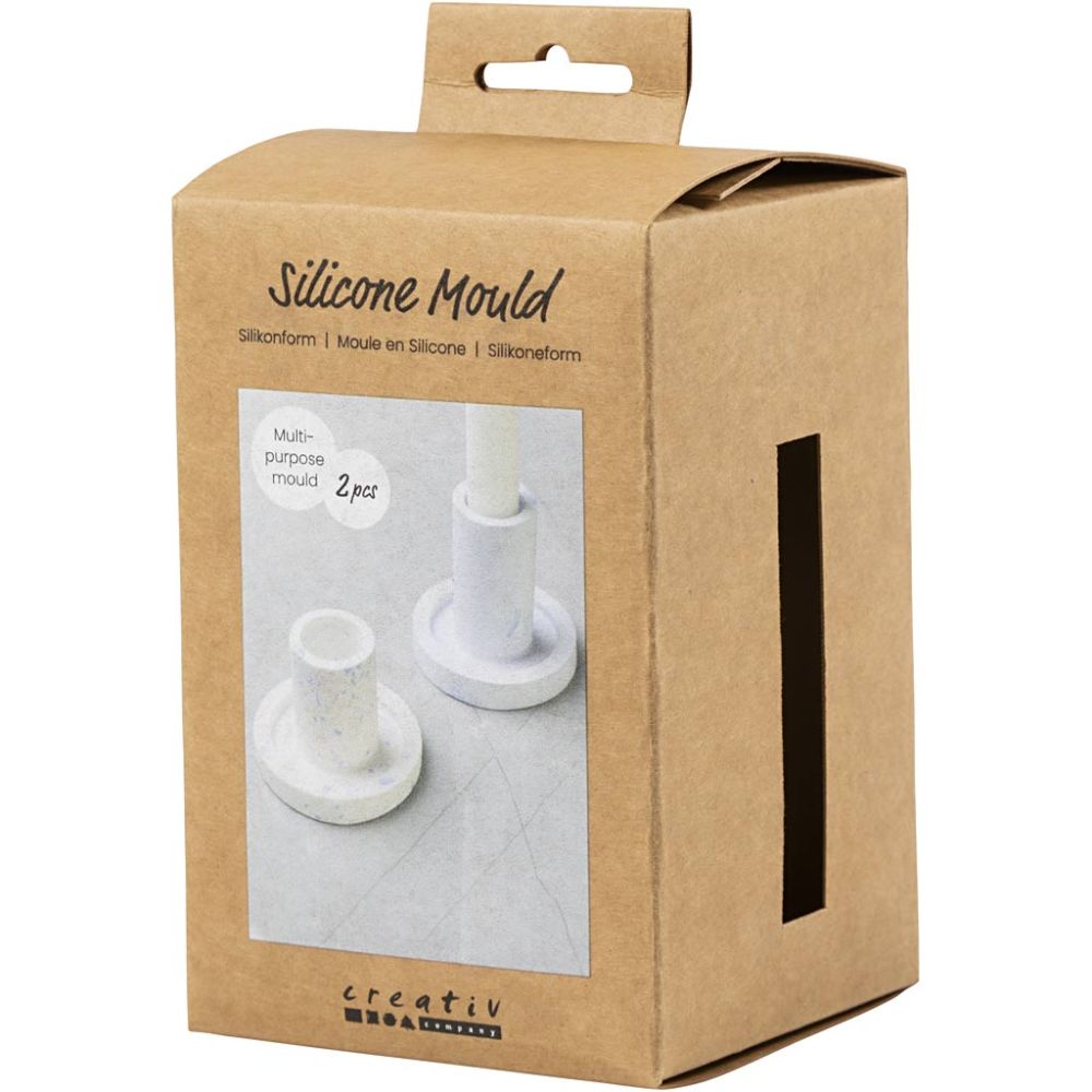 Silicone Mould Set - Candle Light Holders - 2 Sizes - For Resin Casting - 7.3cm - Home - Crafts