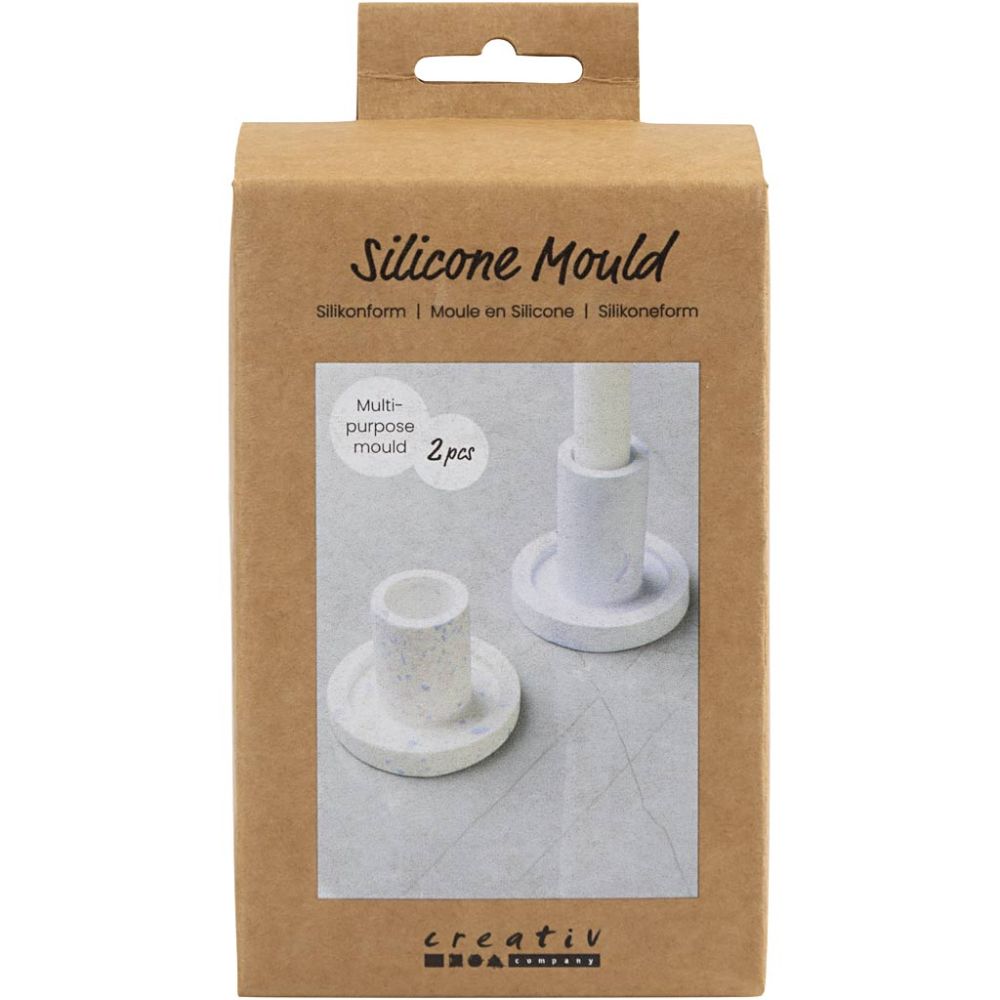 Silicone Mould Set - Candle Light Holders - 2 Sizes - For Resin Casting - 7.3cm - Home - Crafts