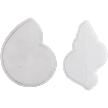 Silicone Mould Set - Conch Shell - 2 Pack - For Resin Casting - 12cm - Home - Crafts
