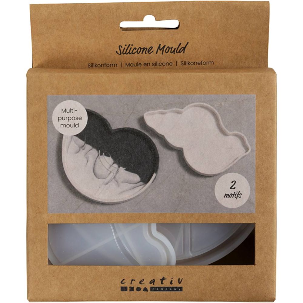 Silicone Mould Set - Conch Shell - 2 Pack - For Resin Casting - 12cm - Home - Crafts