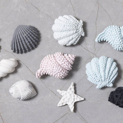 Silicone Mould Set - Starfish, Conch & Shell Motifs - For Jewellery & Soap Casting - Home - Crafts