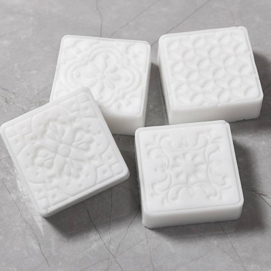 Silicone Mould - Square Graphic Design - 4 Pack for Resin, Soap & Concrete - Home - Crafts