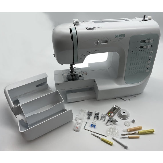 Silver Viscount 1080 Sewing Machine Computerized - 40 stitches - 3 x 1 Step Buttonhole