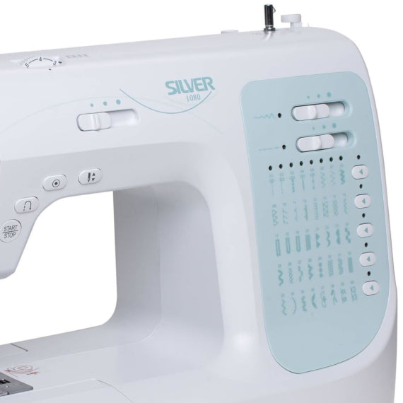 Silver Viscount 1080 Sewing Machine Computerized - 40 stitches - 3 x 1 Step Buttonhole