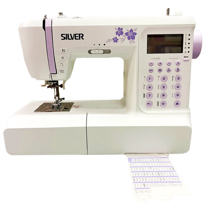 Silver Viscount 404 Sewing Machine Computerised - 400+ stitches - 5 Alphabets - 4 Memory banks