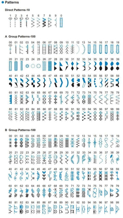 Silver Viscount 404 Sewing Machine Computerised - 400+ stitches - 5 Alphabets - 4 Memory banks