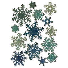 14 x Thinlits Die by Tim Holtz Paper Snowflakes Mini Die Set Emboss DIY Crafts