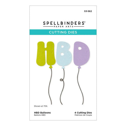 Spellbinders Aged to Perfection Dies Stamp Bundle Birthday Sentiments Balloons - Home-Crafts