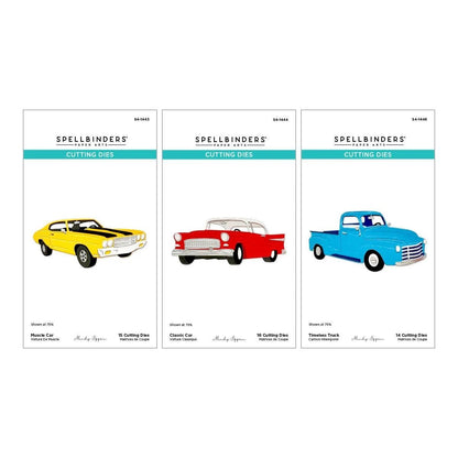 Spellbinders Classic Road Legends Car Truck Die Bundle Muscle Classic Timeless - Home-Crafts