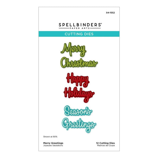 Spellbinders Dear Santa Die Bundle Envelope Floral Mix Merry Greetings - Home-Crafts