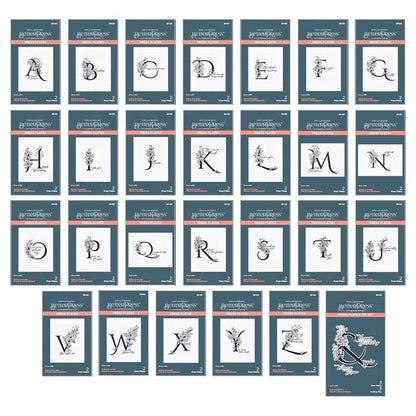 Spellbinders Every Occasion Floral Alphabet BetterPress Bundle