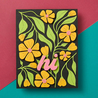 Spellbinders Fresh Picked Buttercups Etched Dies