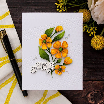 Spellbinders Fresh Picked Buttercups Etched Dies