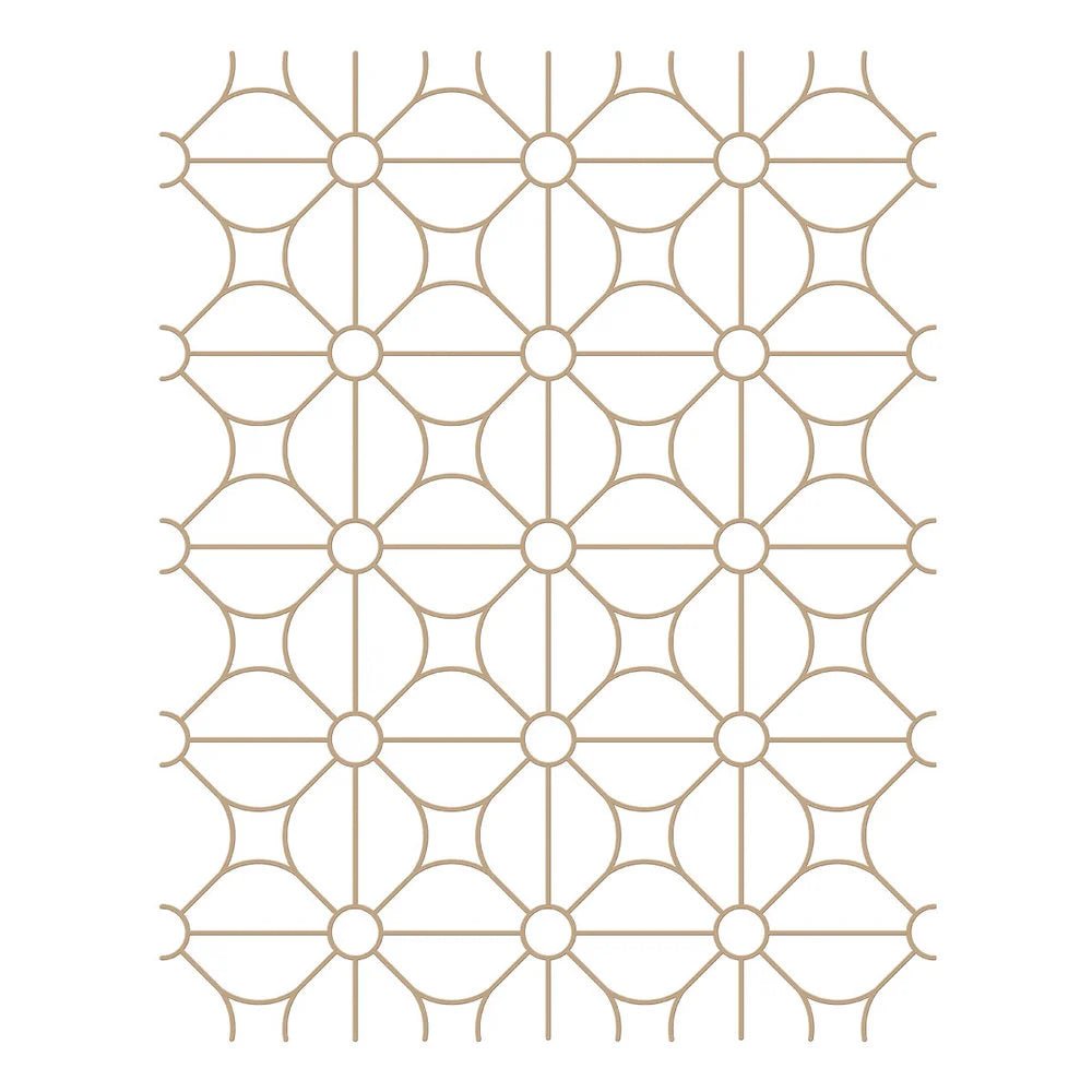 Spellbinders Geometric Flower Background Glimmer Hot Foil Plate