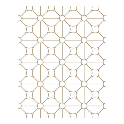 Spellbinders Geometric Flower Background Glimmer Hot Foil Plate