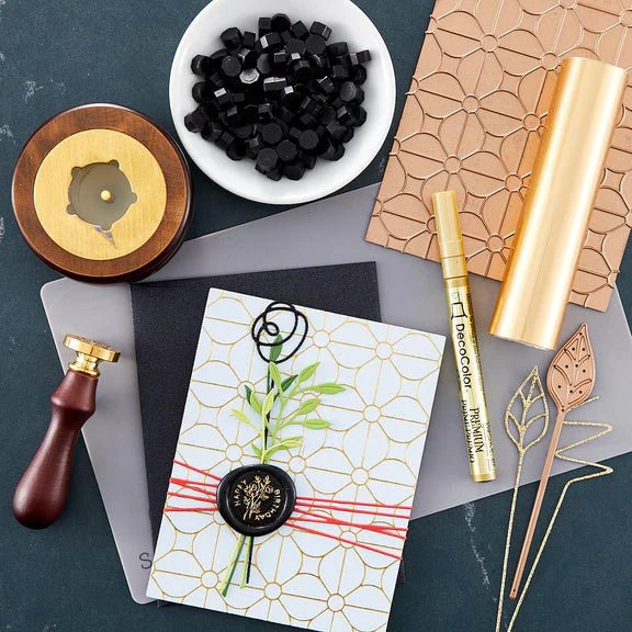 Spellbinders Geometric Flower Background Glimmer Hot Foil Plate