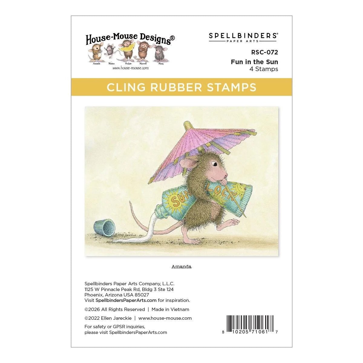 Spellbinders House-Mouse Sunflower Walk Bundle Stamps Friendship Celebration - Home-Crafts