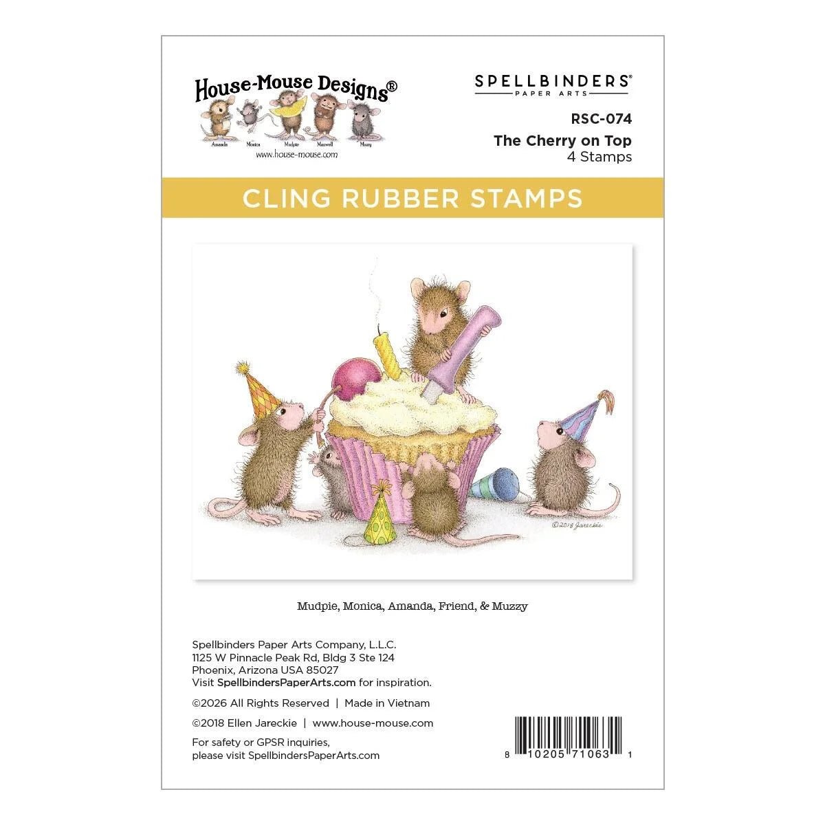 Spellbinders House-Mouse Sunflower Walk Bundle Stamps Friendship Celebration - Home-Crafts