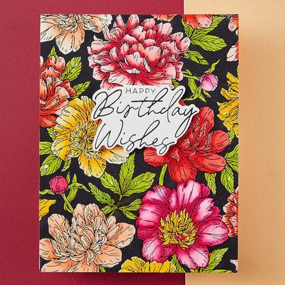 Spellbinders Let's Celebrate Sentiments Press Plate & Die Set - 14 Different Occasion