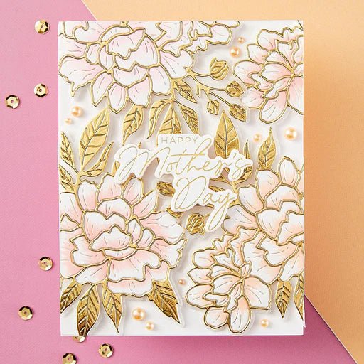 Spellbinders Let's Celebrate Sentiments Press Plate & Die Set - 14 Different Occasion