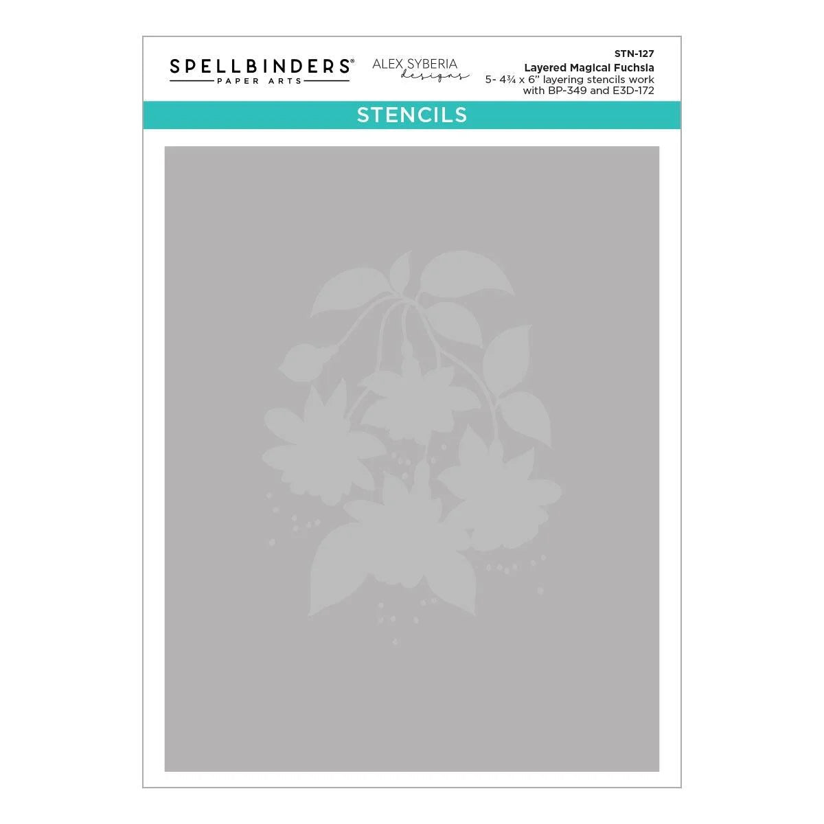 Spellbinders Magical Fuchsia Bundle Embossing Folder Press Die Stencil Set - Home-Crafts