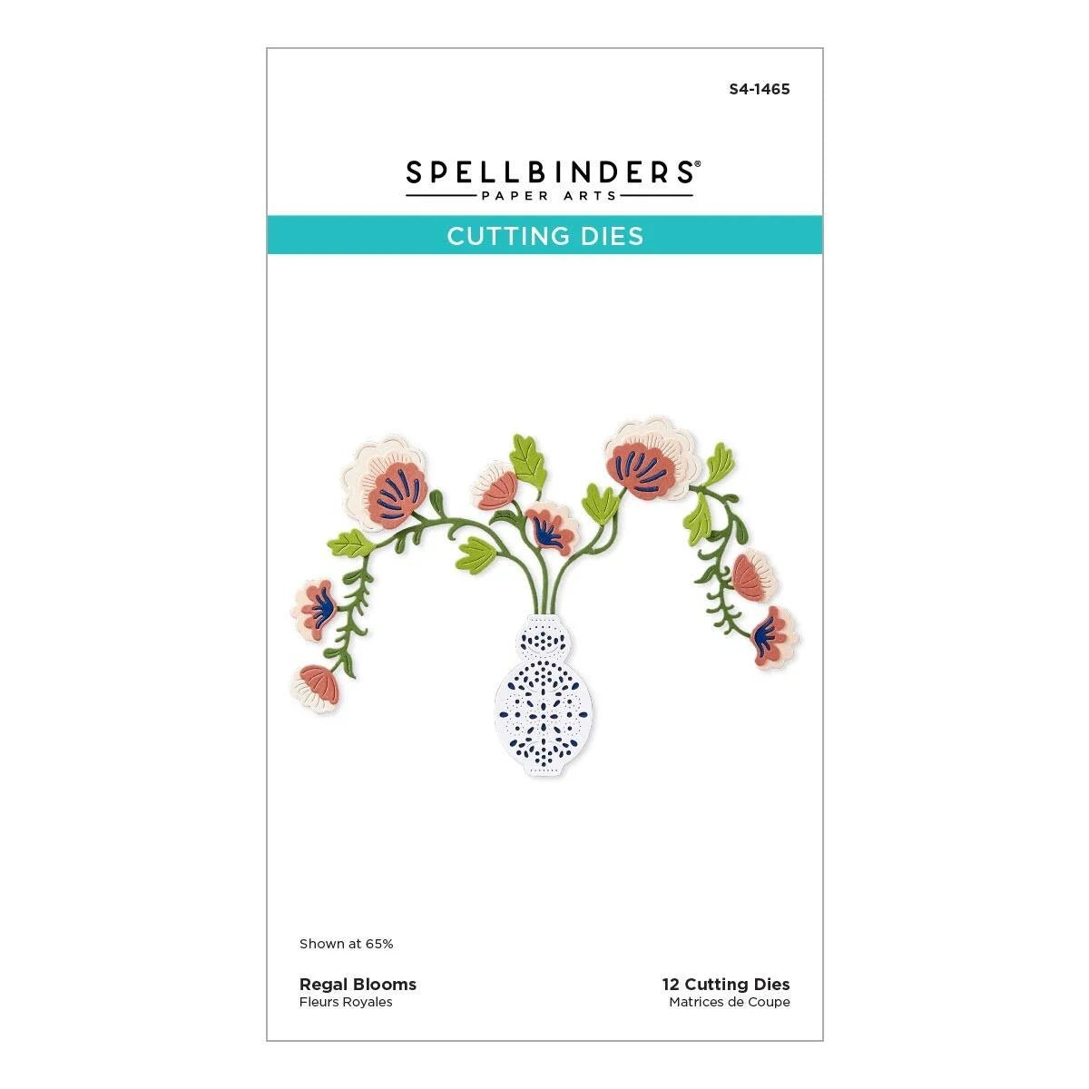 Spellbinders Regal Reflections Dies 3D Folder Stamp Bundle for Cards - Home-Crafts