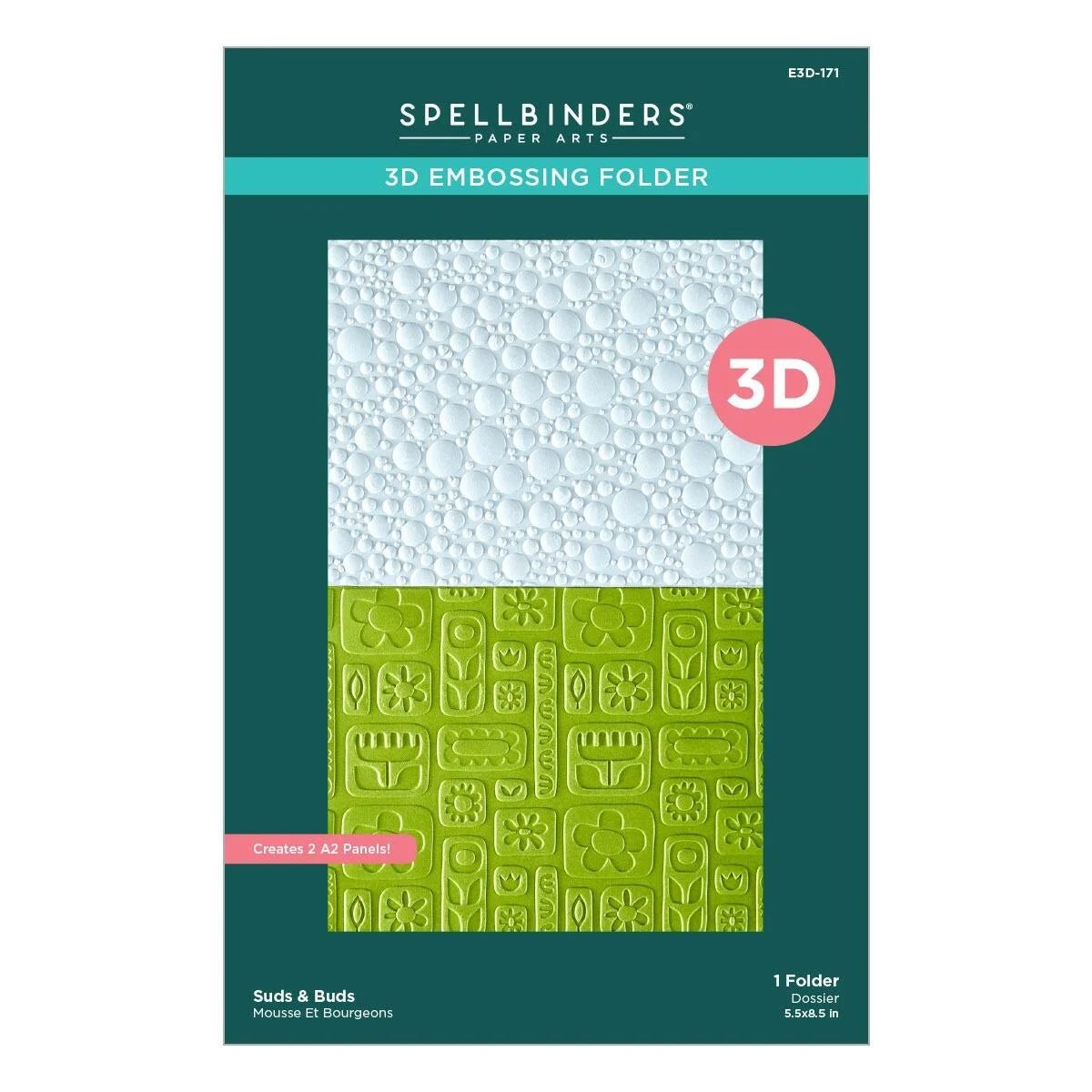 Spellbinders Shiny New Day Bundle Petal Fresh Dies Embossing Folder Stamps - Home-Crafts