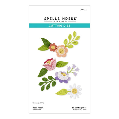 Spellbinders Shiny New Day Bundle Petal Fresh Dies Embossing Folder Stamps - Home-Crafts