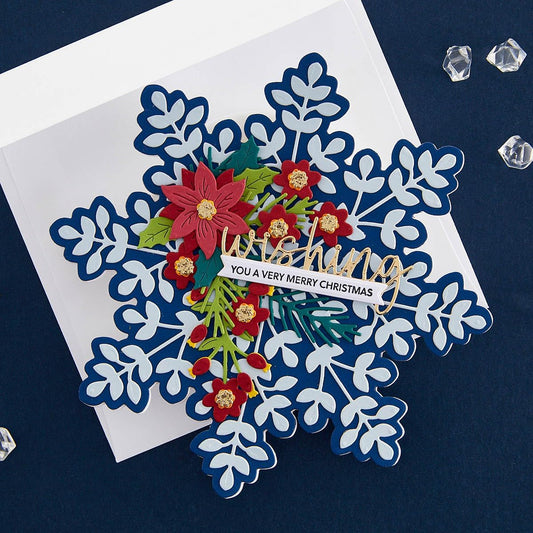 Spellbinders Snowflake Card Creator Etched Dies from The Bibi's Snowflakes Collection