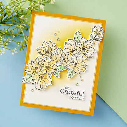 Spellbinders Spring Magnolias Press Plate & Die Set