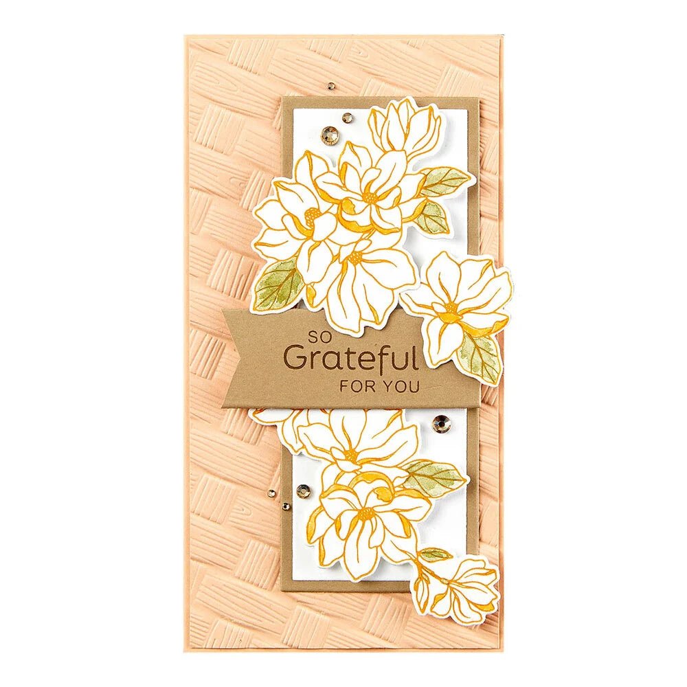 Spellbinders Spring Magnolias Press Plate & Die Set